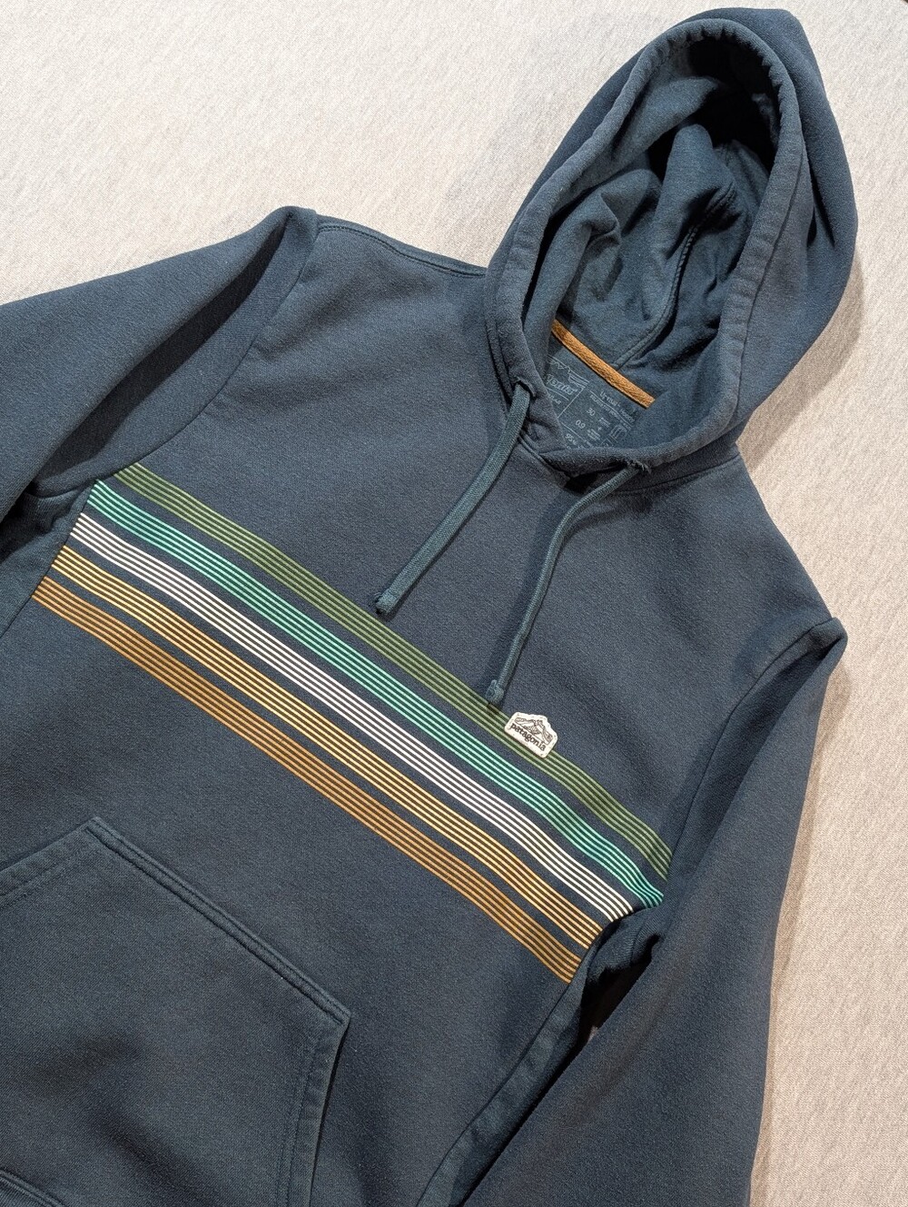 Patagonia Line Logo Uprisal Hoody Unisex Small Green White Brown